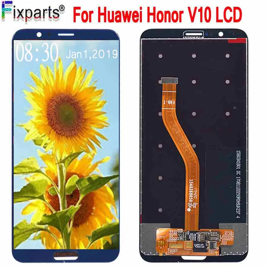 ЖК дисплей 5 99 дюйма для Huawei Honor V10 сенсорный экран с дигитайзером в сборе запасные