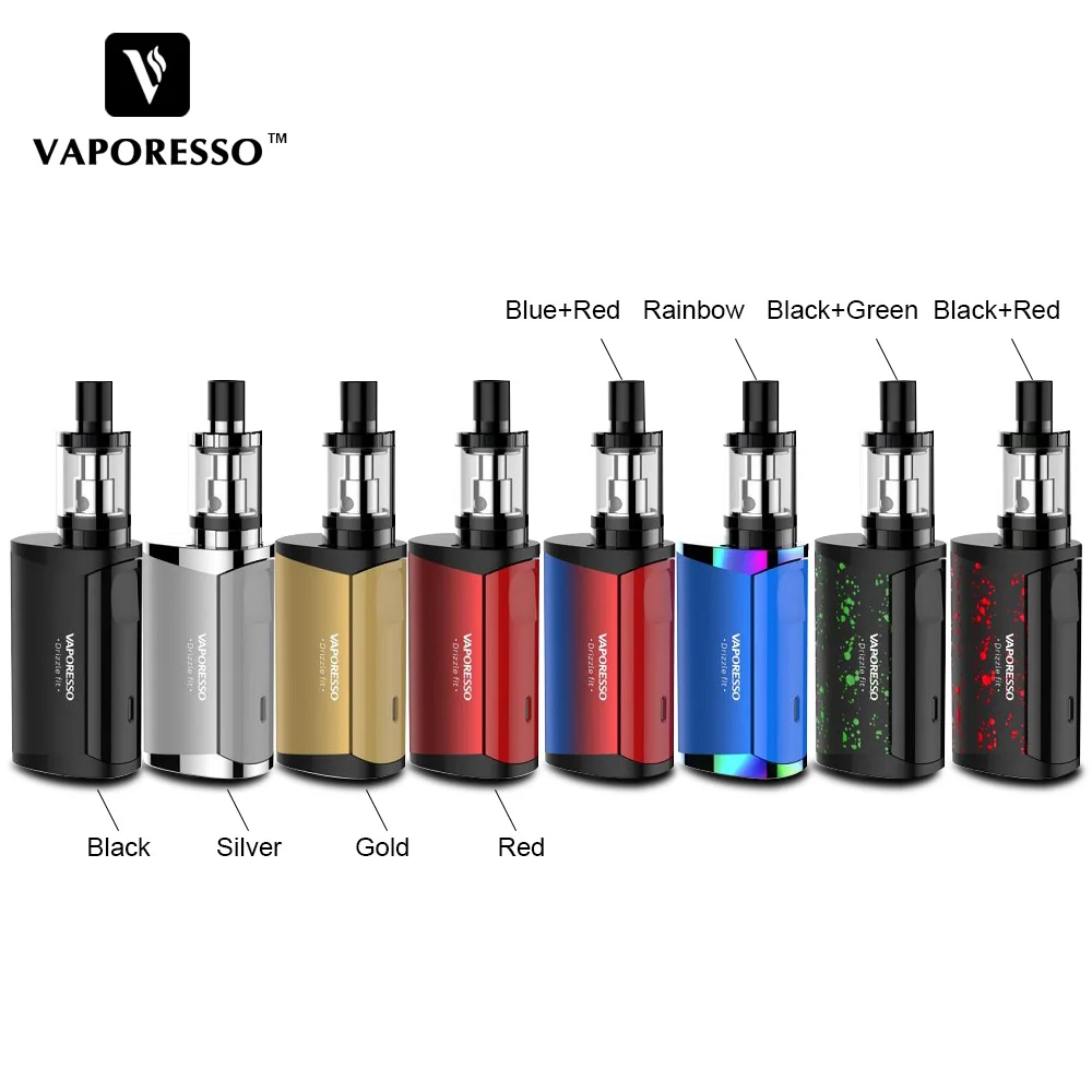 Vaporesso Drizzle Fit Starter Vape Kit 40 Вт коробка мод 1400 мАч встроенный аккумулятор с 1 8 мл бак и