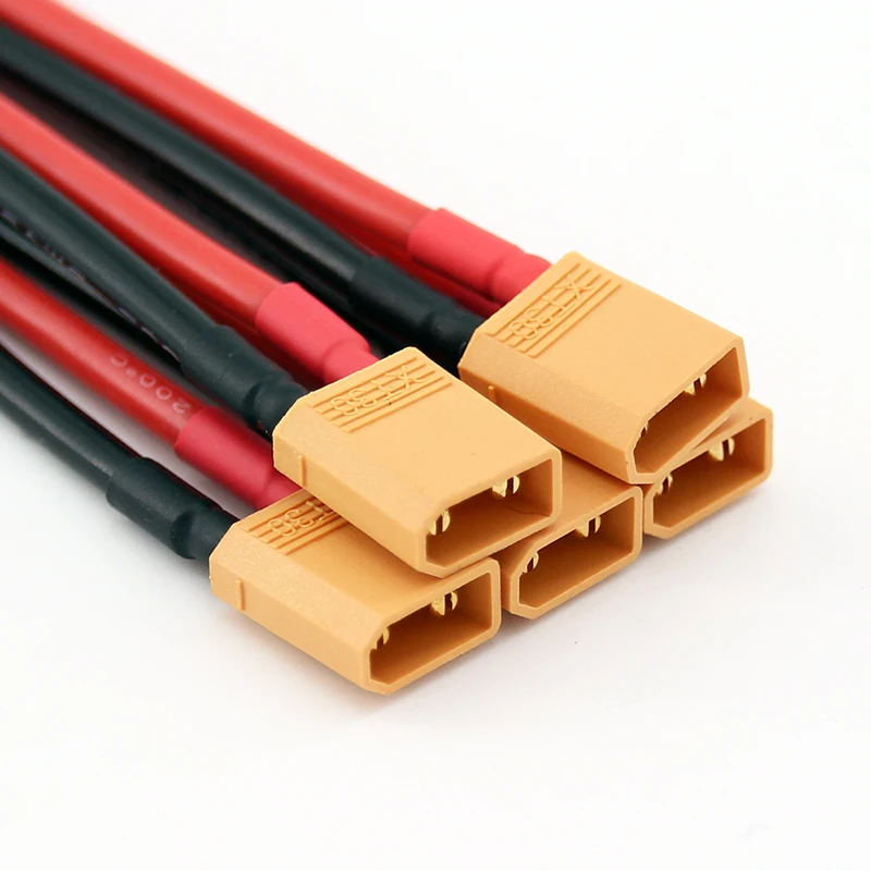 5/20 шт. штекеры XT30 мужские разъемы 10 см 16awg силиконовый провод для батареи RC LiPo FPV