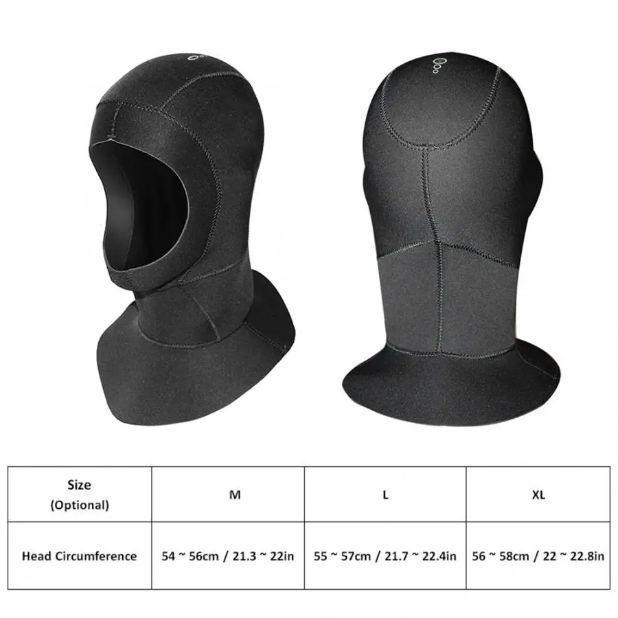 3 мм Неопреновая шапочка для дайвинга с аквалангом водонепроницаемая защита ушей