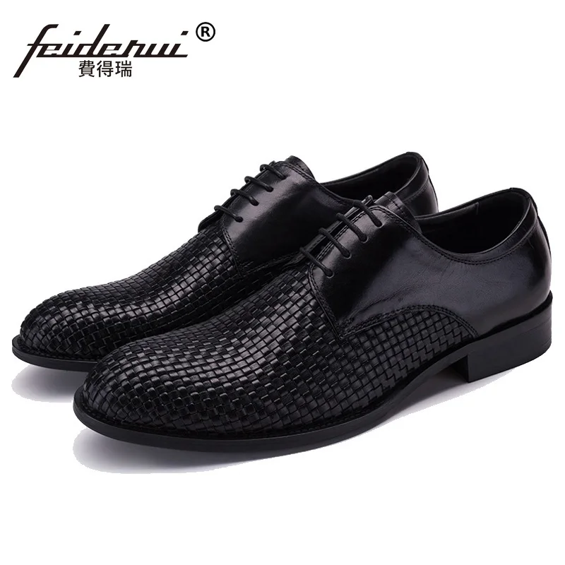 Лидер продаж Мужские модельные туфли ручной работы на плоской подошве мужские