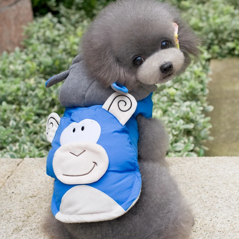 2017 Высококачественная зимняя куртка с двумя ножками для собак теплая хлопковая