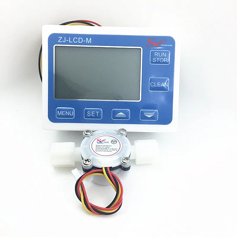 Датчик расхода воды с ЖК дисплеем 3 24 В 0 6 л/мин|flow meter|flow indicatorflow meter water |