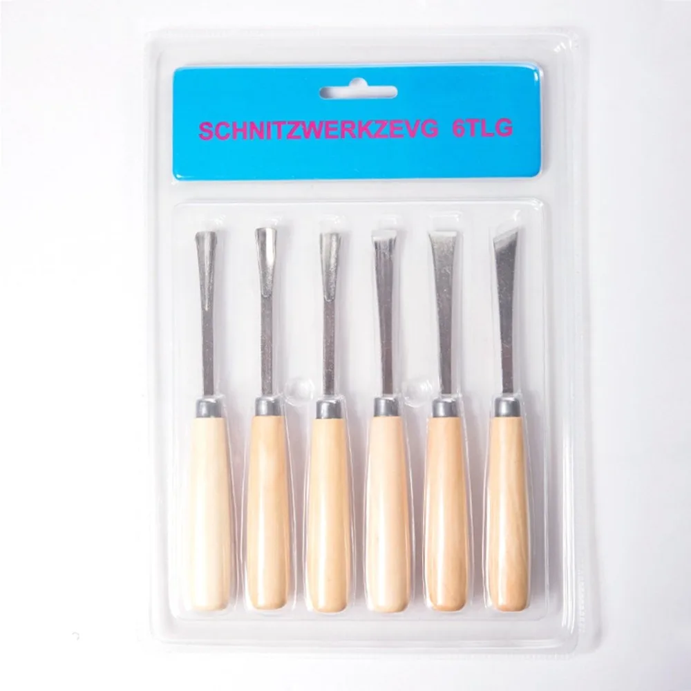 6 шт. резьба долото столярная мастерская Деревообработка ручная нож