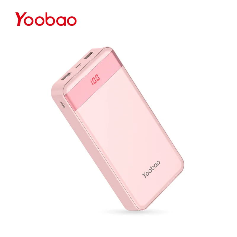 Yoobao 20000 мАч портативное зарядное устройство с двойным USB ЖК-дисплеем для iPhone samsung huawei Xiaomi Google внешний аккумулятор