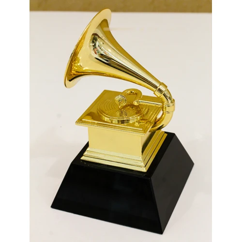 Grammy Award граммофон металлический трофей от NARAS Бесплатная доставка 18 5 см труба