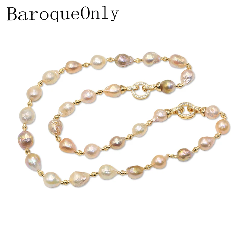 BaroqueOnly 100% натуральный пресноводный жемчуг Эдисон колье чокер браслет цепочка на