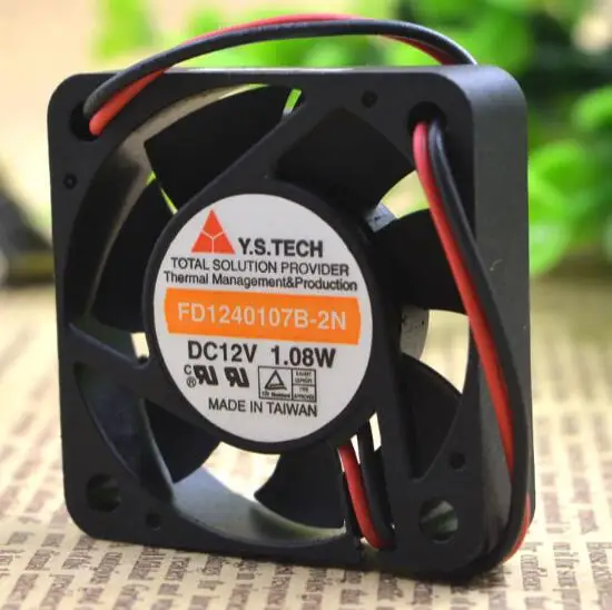 Оригинальный Y. S. TECH подлинный 4 см 40*40*10 1 08 Вт FD1240107B-2N 2 провода Вентилятор