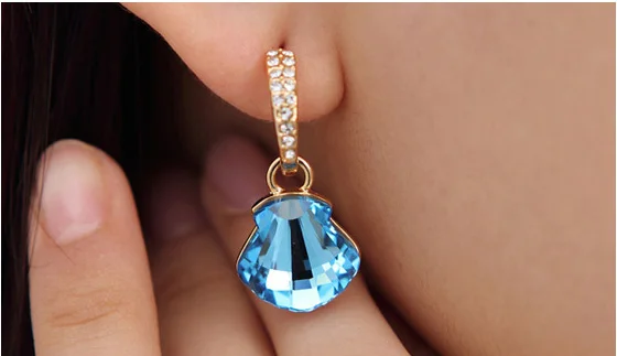 Annжаберные рождественские подарки австрийский хрусталь золотой цвет подвеска