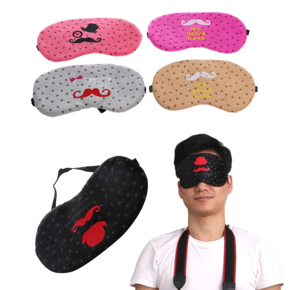 Новая Милая дорожная маска для сна мягкий чехол повязка на глаза случайный