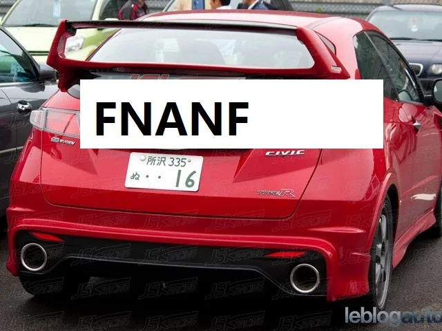 Задний спойлер подходит для Honda FN2 MUGEN 06 11 задний из углеродного волокна АБС