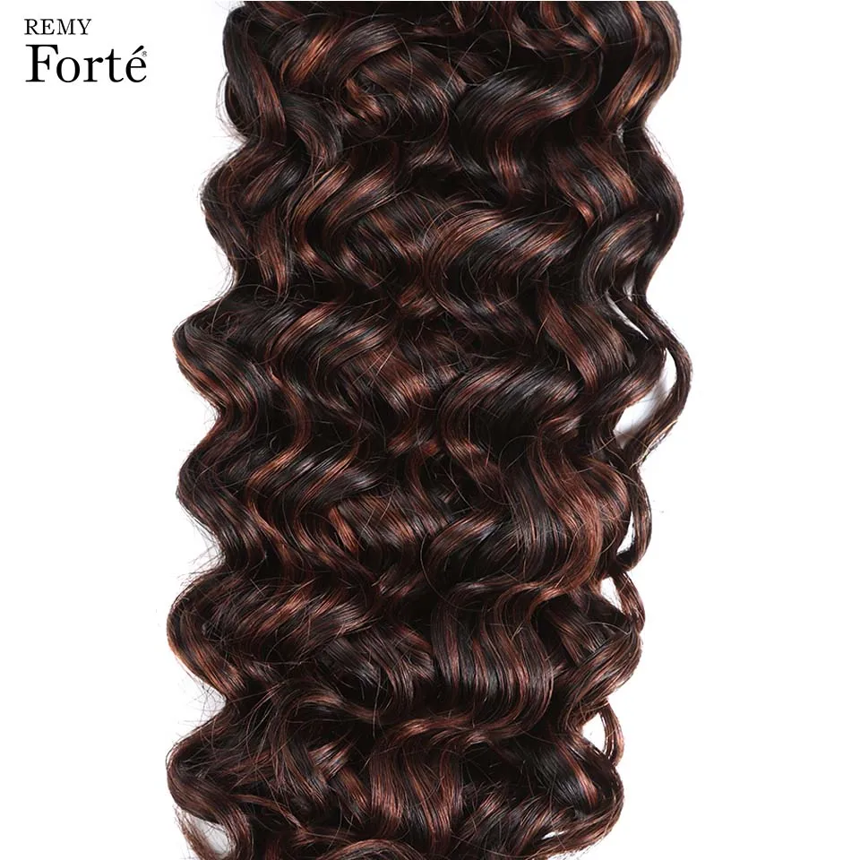 Волосы Remy Forte для наращивания, спиральные волнистые пряди, натуральные волосы P1B/33 P1B/33 115 г, бразильские волнистые пряди для волос от производителя - Цвет волос: P1B33