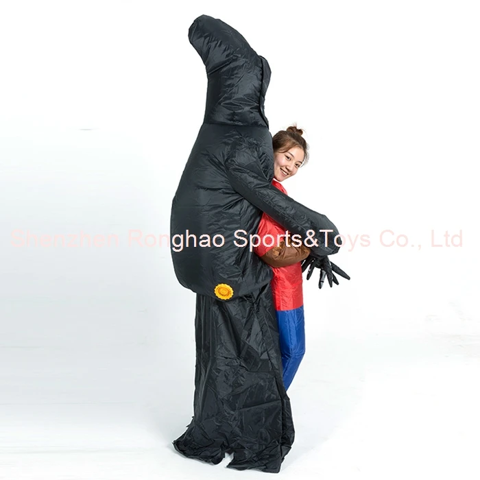 Надувной Хэллоуин скелет призрака удержания людей костюм праздник украшение