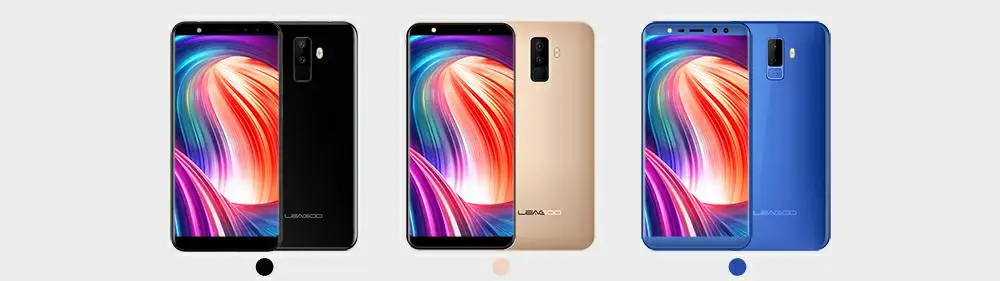 Leagoo M9 3 г смартфон 5." 18:9 полный Экран четыре-камеры Android 7.0 mt6580a 4 ядра 2 ГБ+ 16 ГБ 2850 мАч отпечатков пальцев мобильный телефон