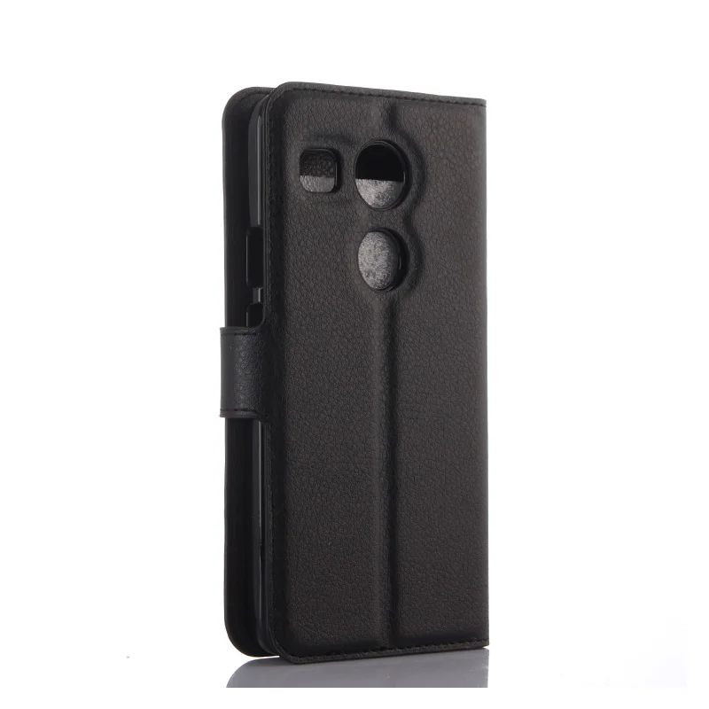 Роскошный чехол-бумажник из искусственной кожи с откидной крышкой для LG Google Nexus 5