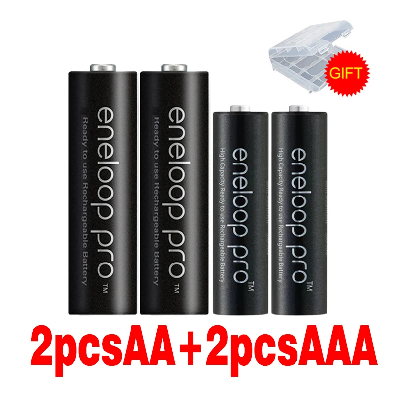 2pcs AA and AAA 1,2 v Ni-MH AA батарея перезаряжаемая и AAA аккумуляторная батарея для фонариков Panasonic, пульты дистанционного управления, игрушки батареи - Цвет: 2pcs AA and AAA