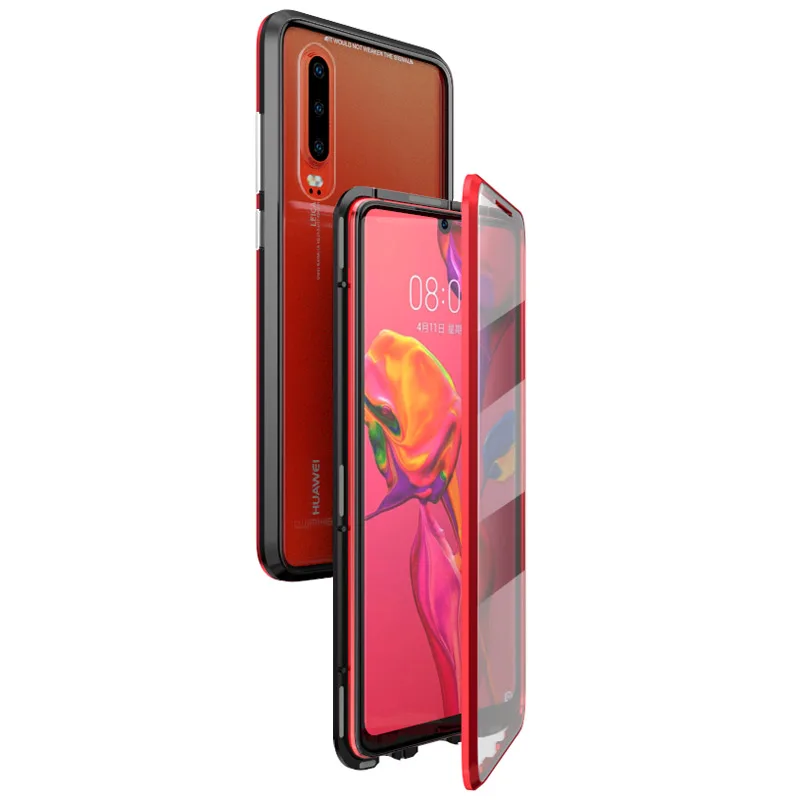P30 PRO LUPHIE 360 градусов Полный Магнитный чехол для huawei p30 передний задний стеклянный чехол huawei p30 pro p 30 pro 30pro Магнитный чехол