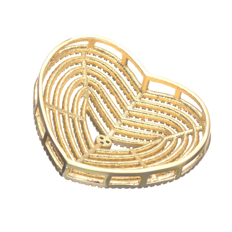 Новый модный микро-бисер с кристаллами из фианита отверстиями в форме сердца