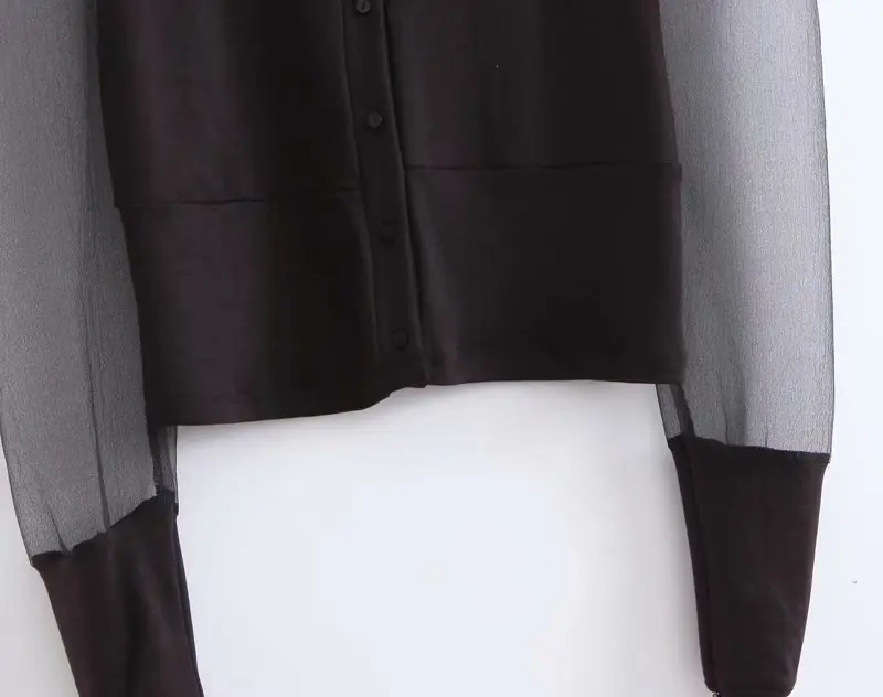 Модная прозрачная куртка с рукавами в европейском и американском стиле новинка