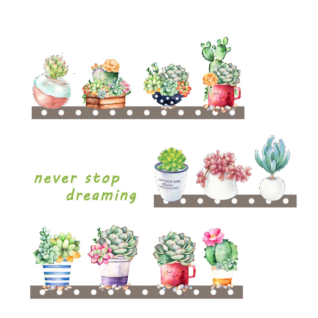 Садовые растения бонсай цветок бабочка наклейки на стену домашний Декор