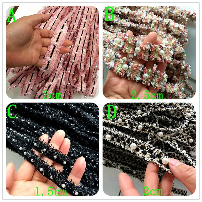 Новинка 4 вида кисточки с жемчугом кружевная отделка для сцены/вечернего платья