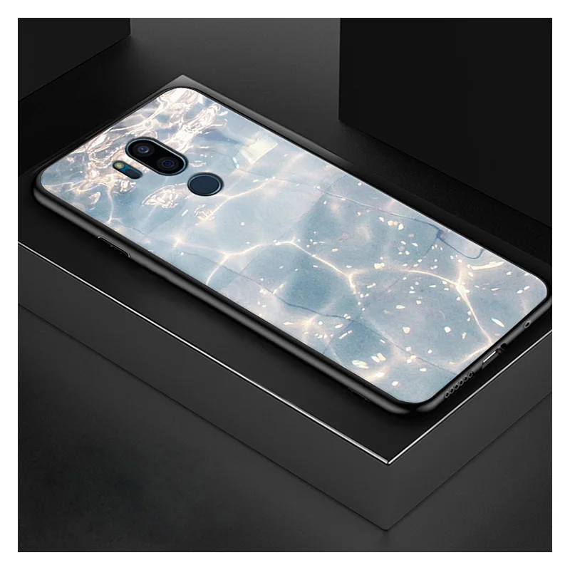 Закаленное стекло окрашенный чехол s для LG G7 чехол ThinQ задняя крышка для LGG7 ThinQ защитная оболочка для LG G 7 Чехол ThinQ coque