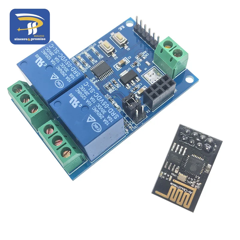 5 В ESP8266 ESP 01 2 канала Wi Fi модуль реле канальный релейный для IOT умный дом +