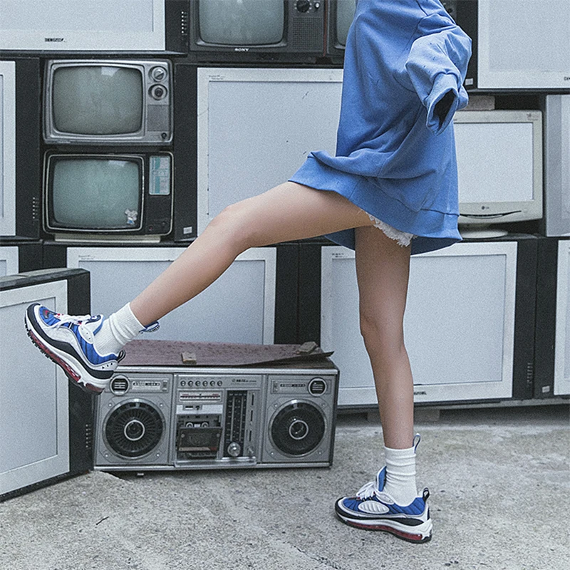 Зимние теплые Стильные черные длинные высокие носки 17 цветов однотонные