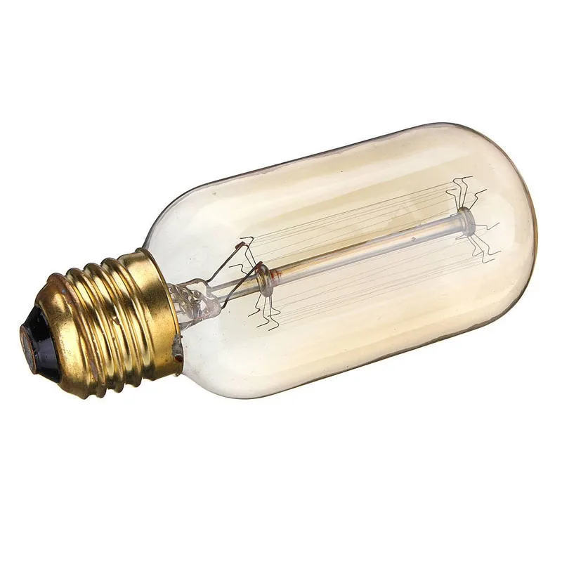 Новый T45 Ретро Винтаж Эдисон лампы 110V/220V 60W E27 накаливания прямой арт Edison