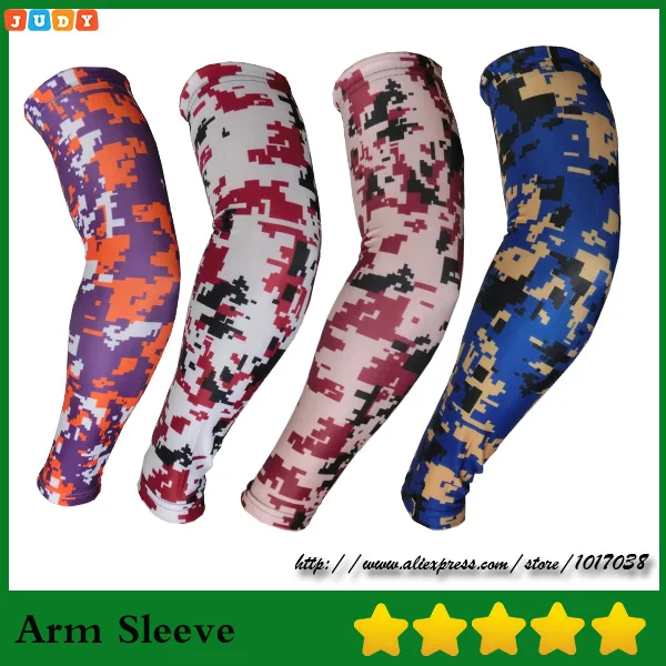Спортивный рукав для бейсбола мягкие стежки камуфляжные американские флаги