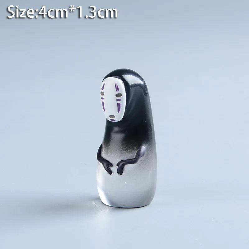 Тихиро миядзаки Хаяо Унесенные Призраками Фигурку Studio Ghibli Аниме Смолы Figuras Kaonashi