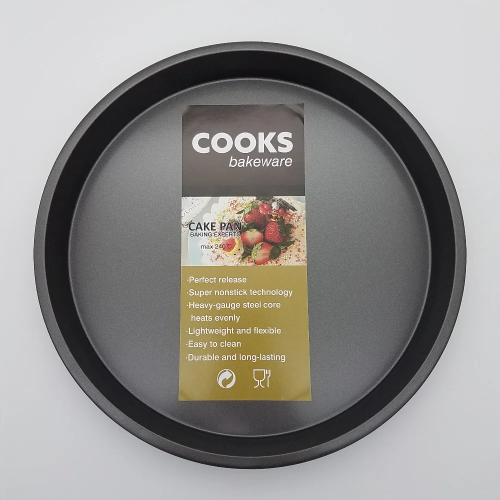 

10-inch dark gray pizza plate non-stick carbon steel pizza deep baking pan baking mold