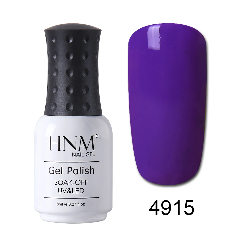 HNM 8 мл Лак для ногтей светильник цветной Nagellak УФ светодиодный лак для ногтей Vernis Полуперманентная краска для грунтовки гель лак Vernis a Ongle - Цвет: 4915