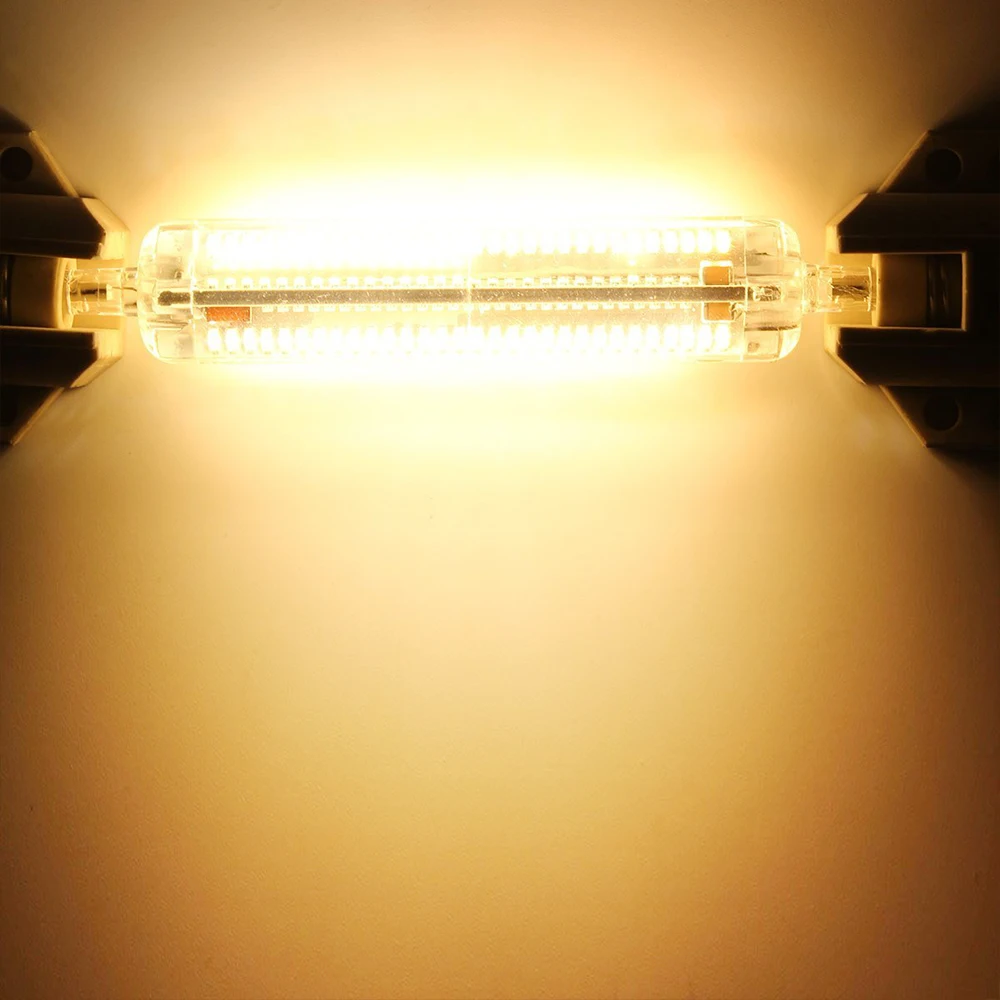 Светодиодная лампа R7S 5 Вт 10 220 В 78 мм 118 SMD2835 светодиодная J118 J78 сменный галогенный