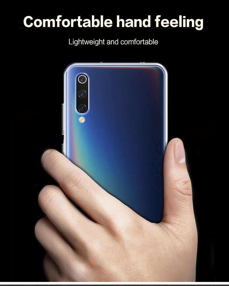 HD Transparent Clear Case For Xiaomi Mi 9 Soft Ultra Thin Silicone Back Cover Phone coque for Mi9 Capa | Мобильные телефоны и