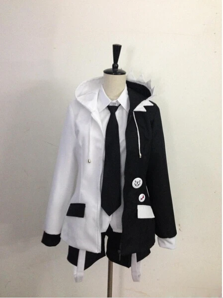 Черно белый костюм для косплея по индивидуальному заказу из аниме данганронпа