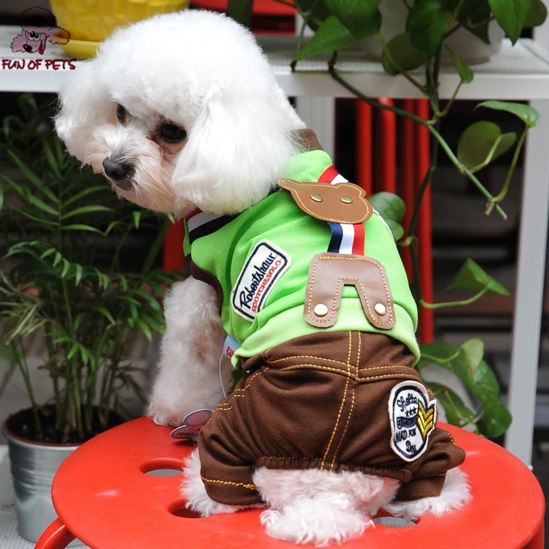 2017 новая одежда для собак осень/зима многоцветный милый медведь шаблон хлопок