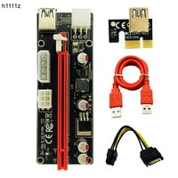 riser 009s pci express pci e 1x to 16x riser card extender adapter usb 3 0 cable 6pin 4pin molex for btc miner antminer mining