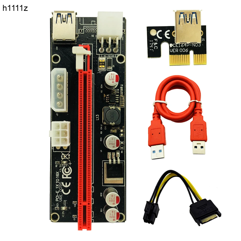 Переходное устройство 009s PCI Express E 1x к 16x переходное расширитель адаптера USB 3 0