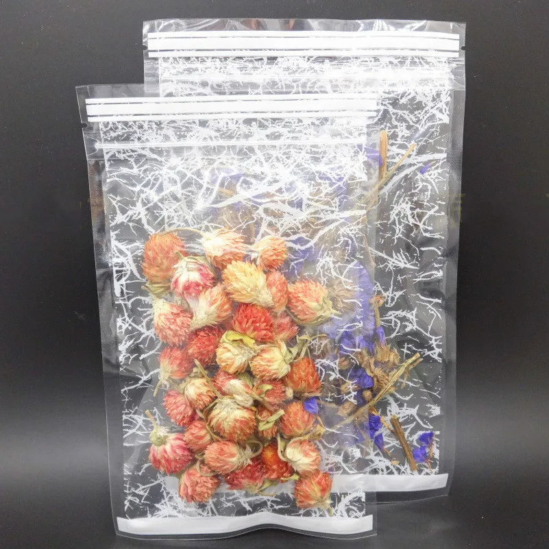 

Ferimo 100pcs Transparent plastic zip lock zipper bag packaging storage food bags wholesale