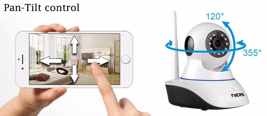 720P беспроводной WIFI контроль HD панорамирование/наклон Networok IP камера App Контроль