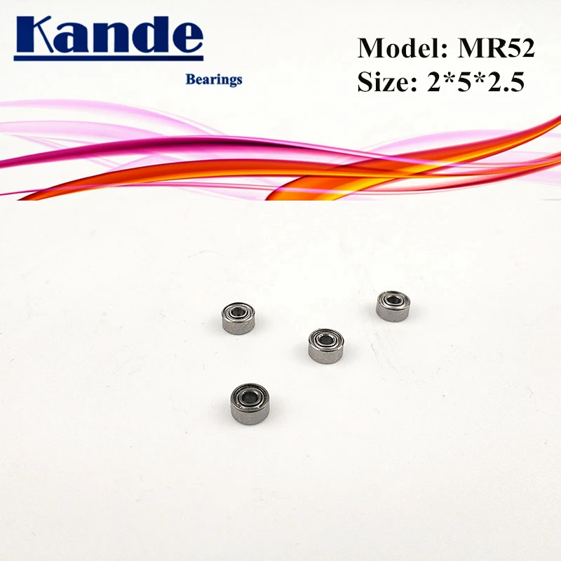 Подшипники Kande 10 шт. MR52ZZ MR52Z MR52 Z ZZ миниатюрный шарикоподшипник 2x5x2 5 мм|Валы| |