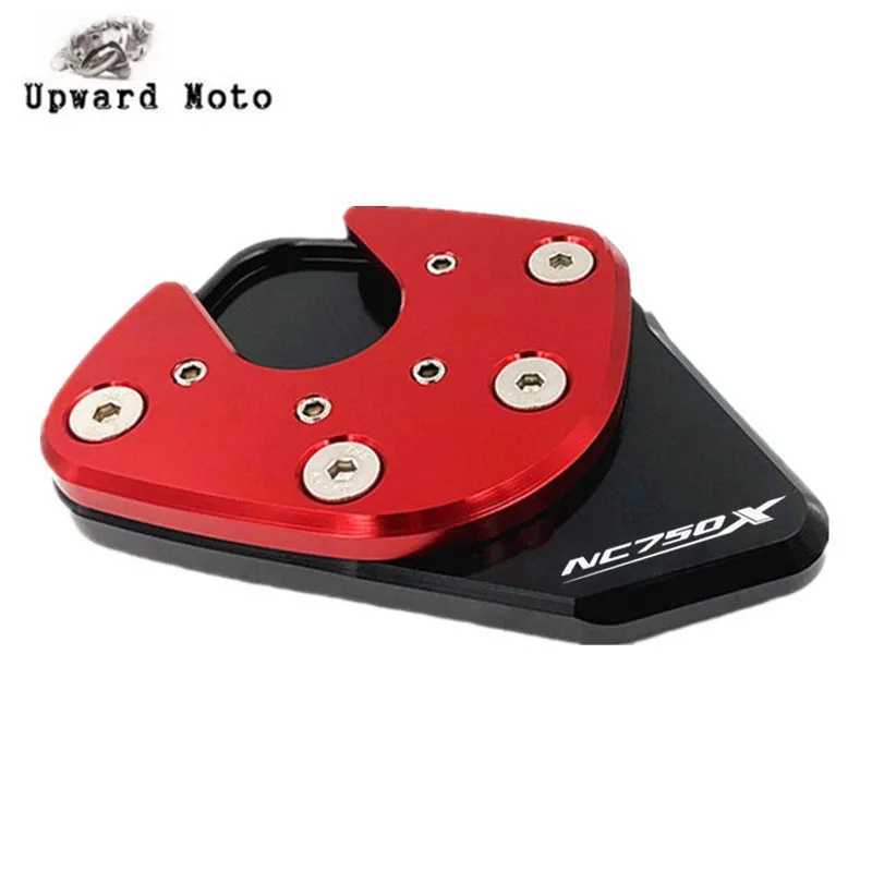 Red Для HONDA NC750X NC 750X NC750 X аксессуары для мотоциклов CNC алюминиевая боковая откидная подножка подставка удлинитель Pad - Цвет: Red