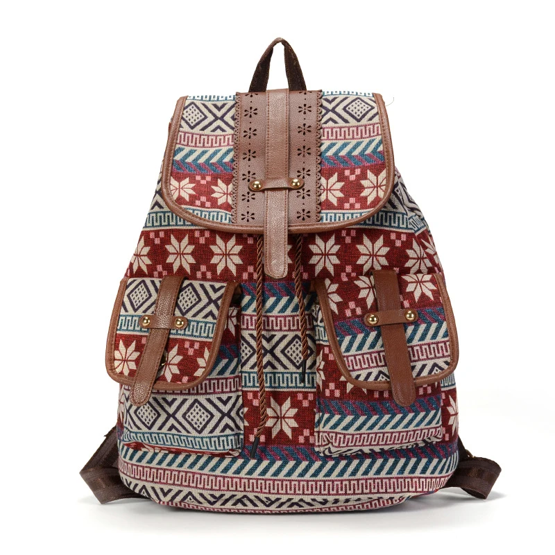Sansarya 2018 новый открытый PU богемный жаккардовый тканый женский рюкзак Mochilas Feminina на