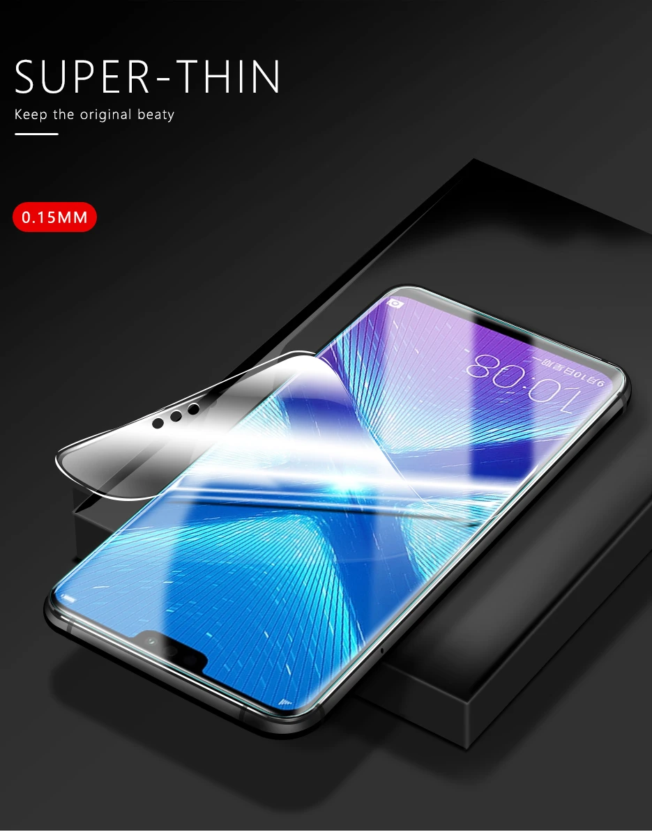 CHYI 3D изогнутая пленка для huawei Honor 8X 9X Защитная пленка для экрана 6,5 Дюймов Полное покрытие нано Гидрогелевая пленка с инструментами не закаленное стекло