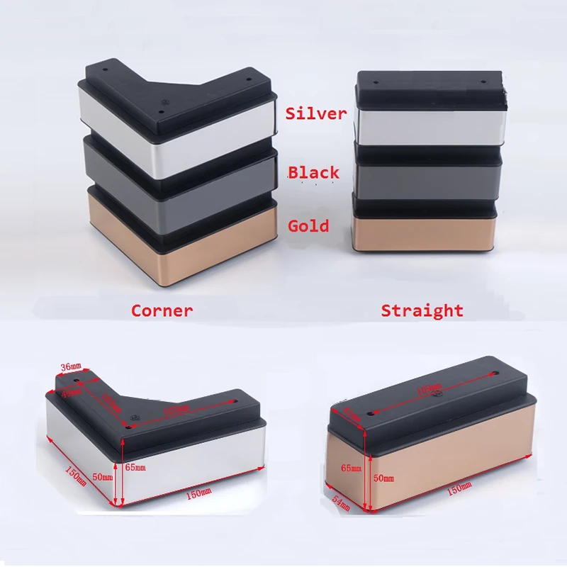 

2Pcs/Lot Square Corner Sofa furniture feet foot leg Coffee tea bar foot