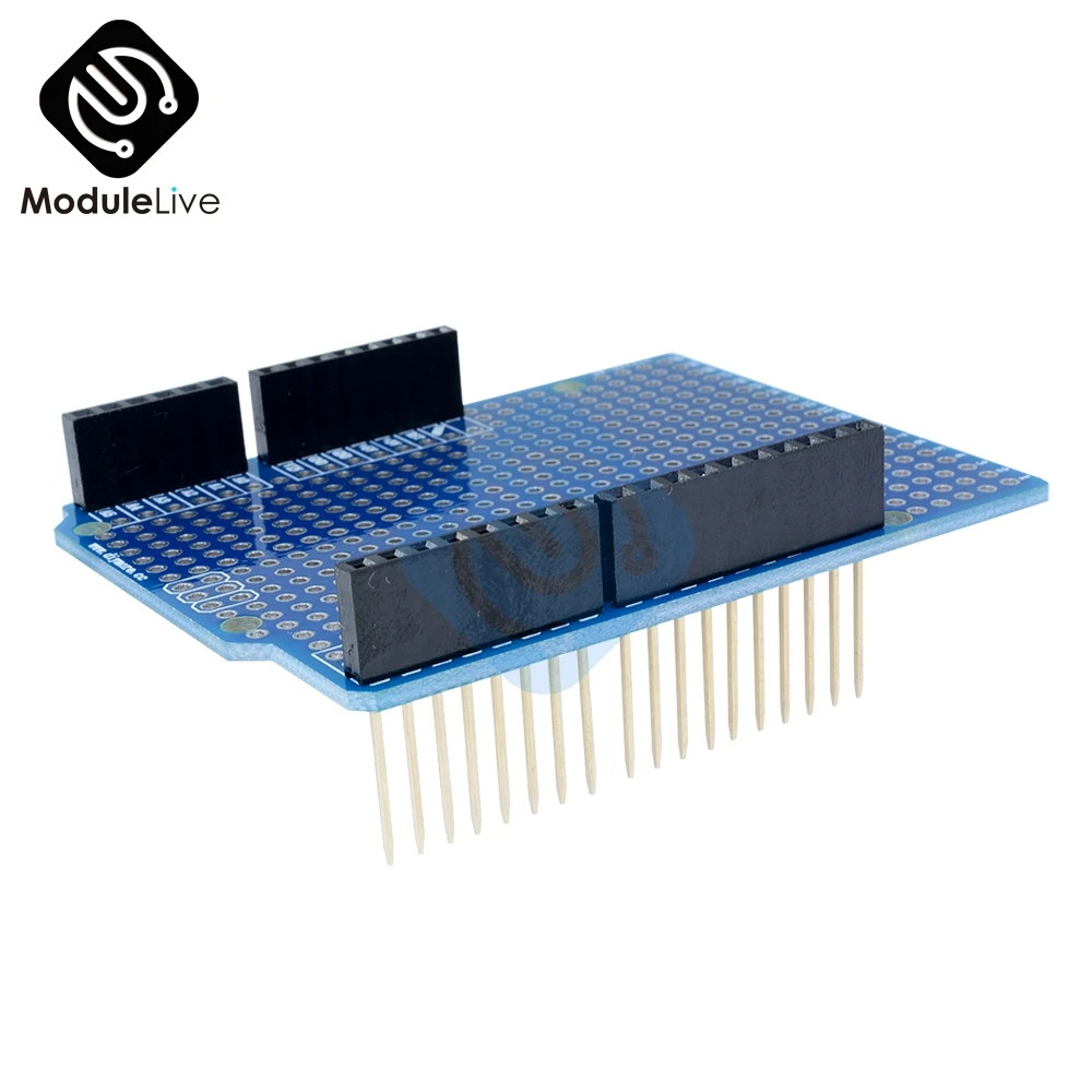 Один прототип печатной платы для Arduino UNO R3 ATMEGA328P щит макетная плата Protoshield DIY FR-4 2,54 мм шаг 2 мм Шаг отверстия
