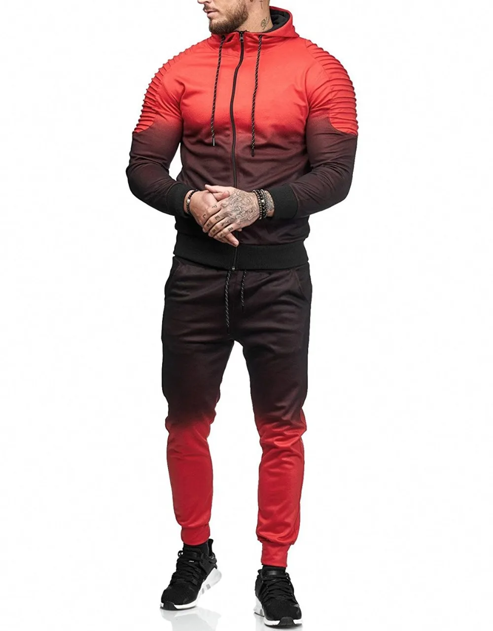 Litthing спортивный костюм на молнии, мужской комплект, спортивный костюм из 2 предметов, Мужская одежда, толстовки с капюшоном и принтом, куртка и штаны, спортивный костюм для мужчин