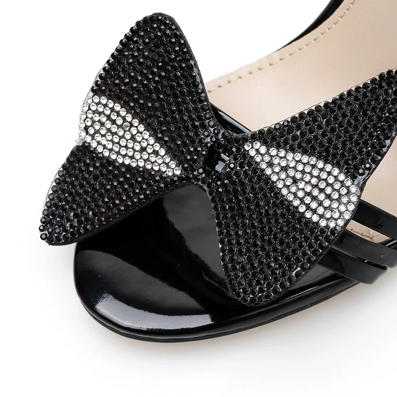 2019 Взрывные модели внешняя торговля в Европе и США стразы сандалии с бантом на