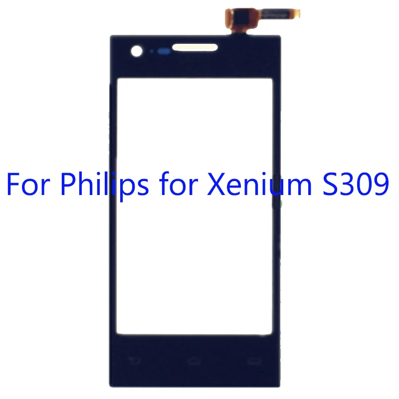 Датчик сенсорной панели для Philips 2 шт. Xenium S309 дигитайзер сенсорного экрана